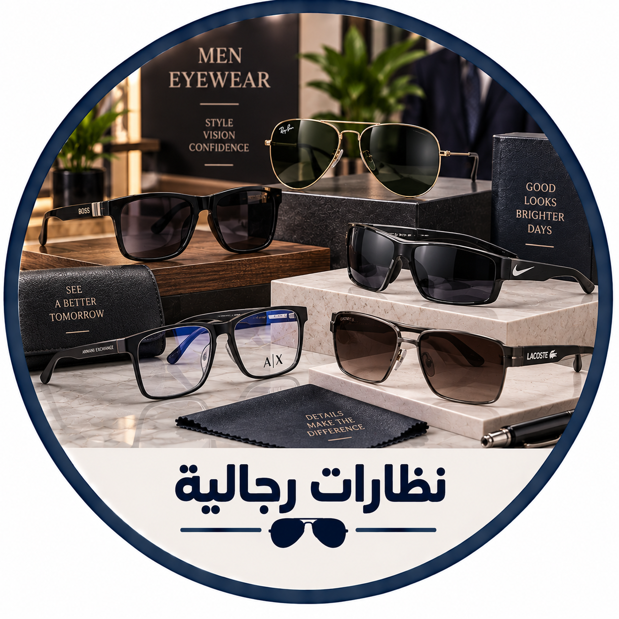 نظارات رجالية