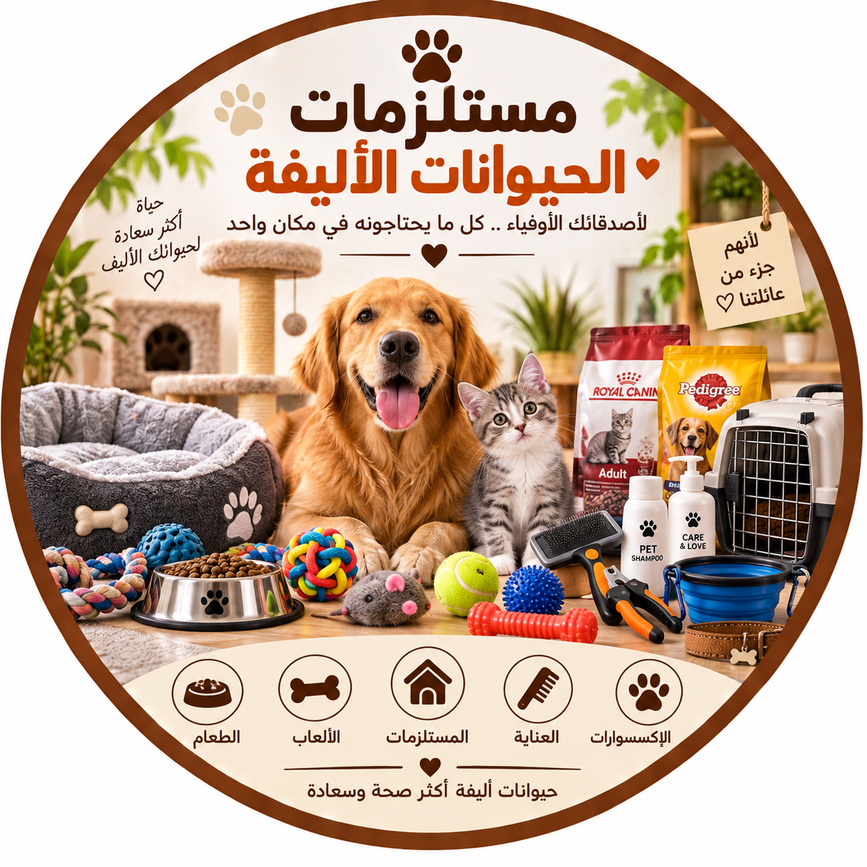 مستلزمات الحيوانات الأليفة