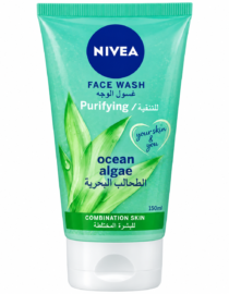 NIVEA Purifying Ocean Algae Face Wash for combination skin in a turquoise tube