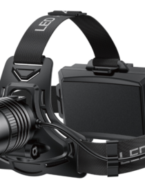 image1097png - المول الشامل في الاردن Adjustable black LED headlamp with a battery pack on the back and a wide front light for hands free illumination