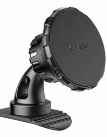 image111jpeg - المول الشامل في الاردن Black circular wireless car phone mount with suction base and adjustable arm Yesido for dashboard use
