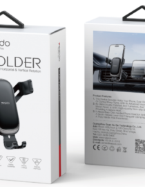 Two panel Esido Car Holder packaging front shows the phone cradle back shows features and barcode information