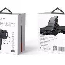 image135jpeg - المول الشامل في الاردن Boxed Bicycle Bracket phone mount shown from two angles with a mounted phone holder on the front box