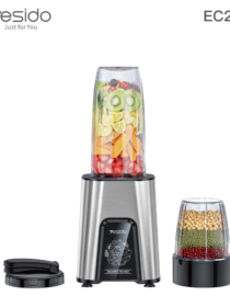 Yesido EC27 smoothie blender with a tall jar filled with colorful fruit over a stainless base