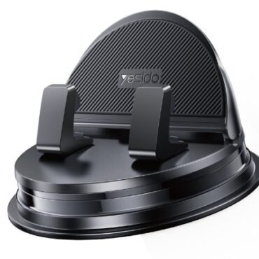 Yesido wireless charging stand with a curved back and dual supports on a circular base
