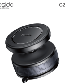 image221png - المول الشامل في الاردن Yesido C227 camera lens attachment shown at an angle black metal body with knurled grip and mount clip logo visible