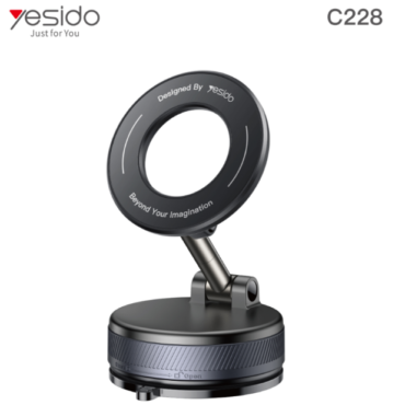 Ring light (C228) by Yesido mounted on an adjustable arm above a round black base, with 'Designed by Yesido' text on the ring.