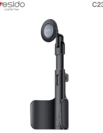 Yesido C230 car phone mount with circular cradle and adjustable arm black finish