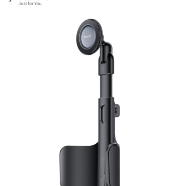 Yesido C230 car phone mount with circular cradle and adjustable arm, black finish