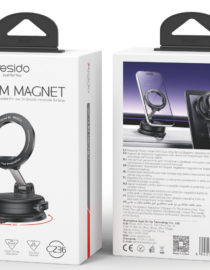image259png - المول الشامل في الاردن Packaging image of two Yesido Vacuum Magnet boxes front and back views featuring a circular phone stand graphic and 360° base on the front box