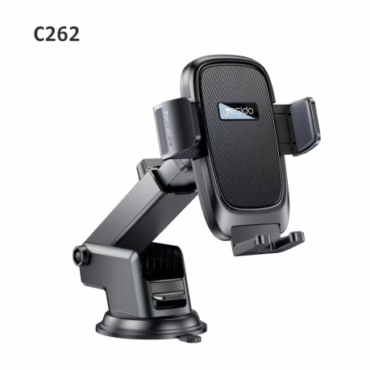 Yesido C262 car phone holder with adjustable arm and clamp in black and gray