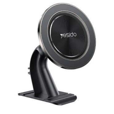 Yesido circular car phone mount with an adjustable black arm and base