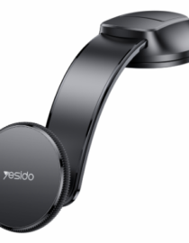 Yesido car phone mount with suction cup base and adjustable curved arm
